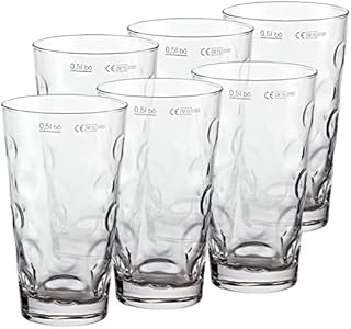 PREMIUM Dubbeglas für Schoppen (6 Stück 0,5l) Schoppenglas zum Genuss von Pfälzer Wein, Schorle oder Riesling original Pfalz Dubbegläser