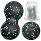 Gemtte Faszienball und Duoball, 2 Stück Massageball Set, Klein Faszienball Nacken für Wirbelsäule Fuß Nacken und Rücken (Blau)