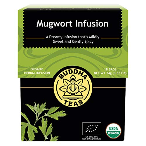 Mugwort té  100% orgánico té de hierbas  Buda  18 bolsitas de té Bleach libre