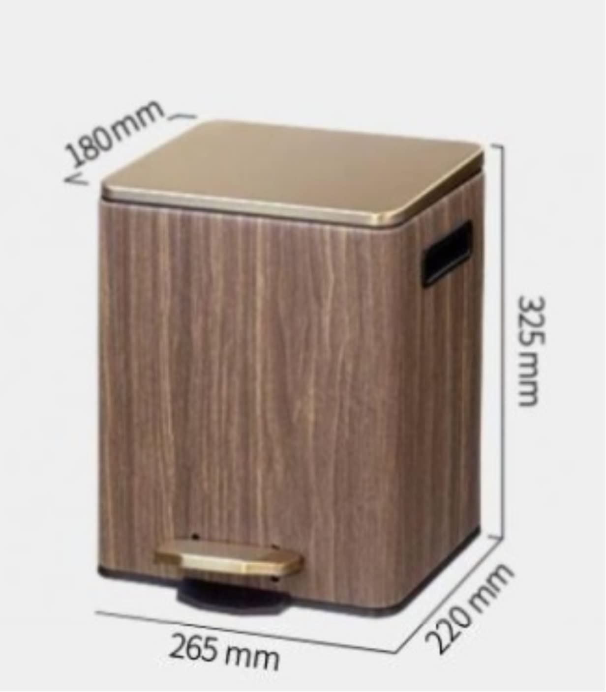 Kosz na Śmieci Sypialni Domowy Kosz Na Śmieci Salon Kosz Na Śmieci Z Pokrywką Sypialnia Pedał Kosze Na Śmieci Łazienka Kosz na Śmieci Biura (Color : D, Size : 26.5 * 22 * 36.5cm)