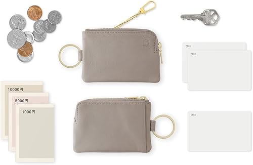 Miniatura 3 de Slip-On OSL-2002-BK Key Pouch, Mini, Black, Genuine Leather, Key Case, Accessory Case