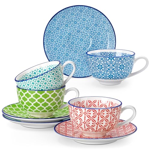 vancasso Kaffeeservice porzellan, Macaron 8 teiliges Kaffeeset bunt,...