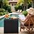 Greesum 40 Gallon Outdoor Deck Box with Lock, Resin Storage Chest for Patio Furniture Cushions, Garden Tools, Pool Toys, Waterproof & UV Resistant, Large Capacity, Dark Black