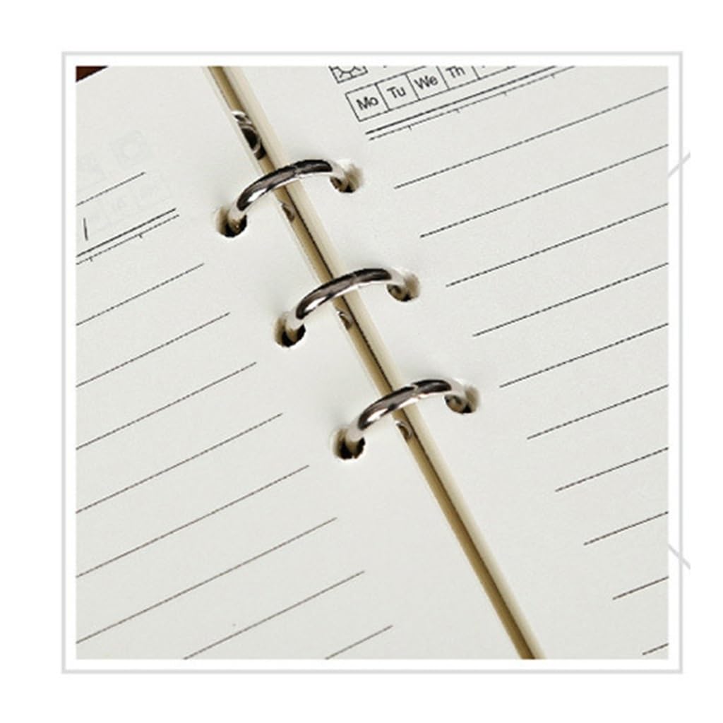 Notizblock Business Meeting Magnetschnalle A5 Loseblatt-Notizbuch Pu-Lederoberfläche,XADCQW70799-Multi-colored-232 * 175mm