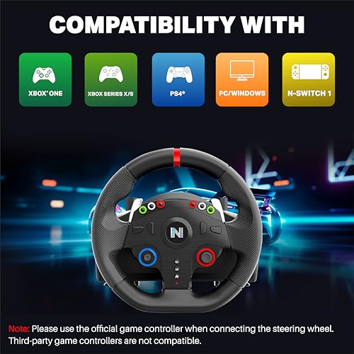 Image of NiTHO Drive Pro ONE Gaming Racing Wheel with Separate Shifter and Floor Pedals, Steering Wheel for PC, PS4, Xbox One, Xbox Series X|S, Switch, 270 Degree Zero Dead Zone Driving Car Simulator