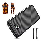 モバイルバッテリー 大容量 40000mAh【電熱ベスト バッテリー＆DC7.4V高出力＆2本DC変換ケーブル付き】スマホ充電器 急速充電 Type-C入力 電熱ウェア 専用電池 DC/USB同時出力 携帯充電器 LCD残量表示 PSE認証済 アウトドア/旅行/出張/災害/緊急用の必携品 停電対策 防災グッズ（電熱ベスト用モバイルばってりーー）