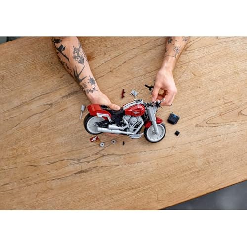 LEGO Creator - Harley Davidson Fat Boy, Maqueta para montar coleccionable de moto del 30 aniversario Harley Davidson, Recomendado a partir de 16 años (10269)