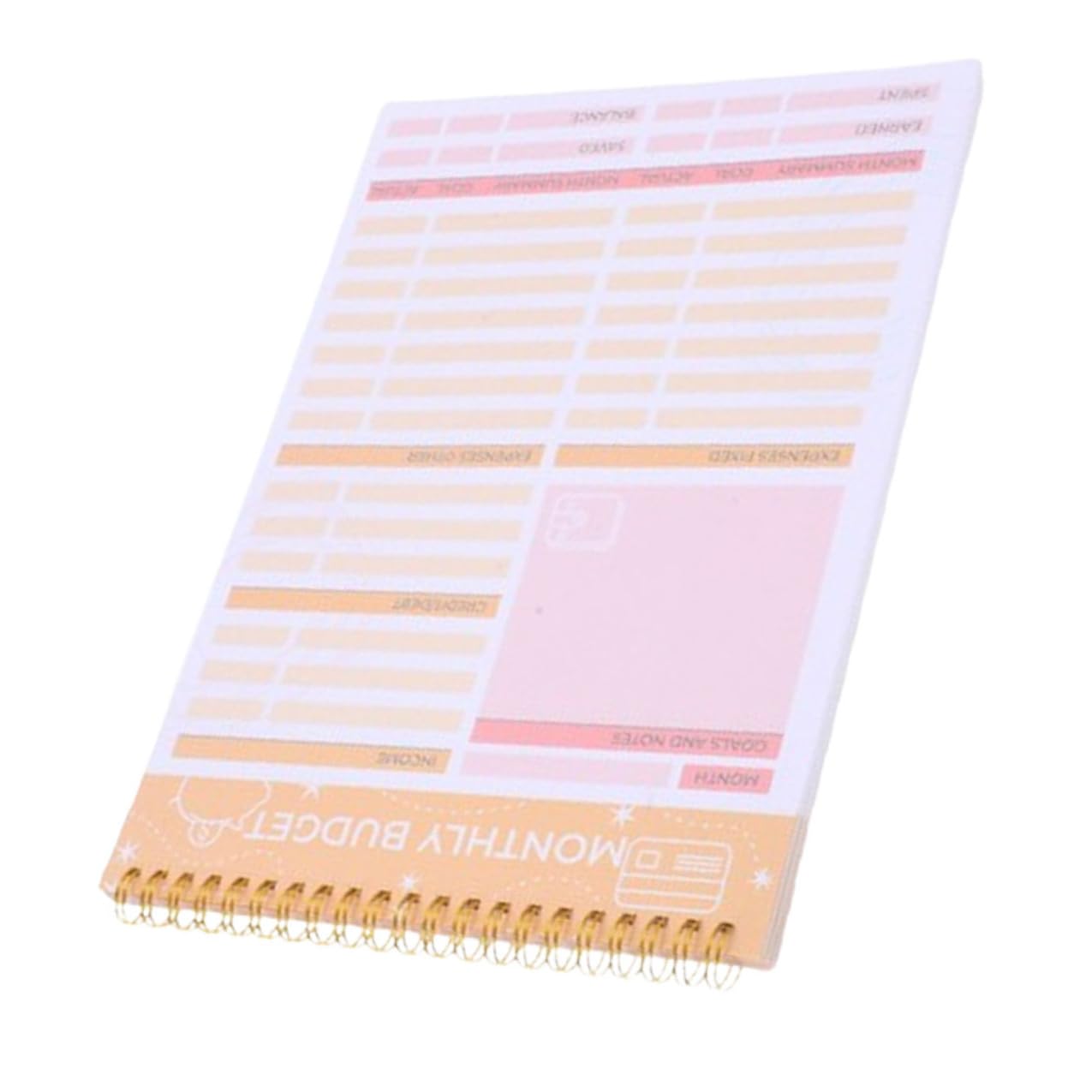 6 Pezzi Quaderni Spirale per Monitoraggio Spese Mensili e Bollette Carta Spessa Scrittura per Budget e Copertina Elegante e Resistente