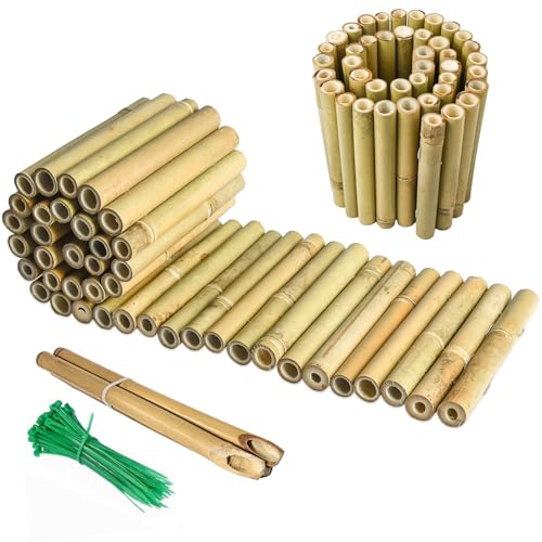 Jollybower 8x39IN Natural Bamboo Edging, Bamboo Garden...