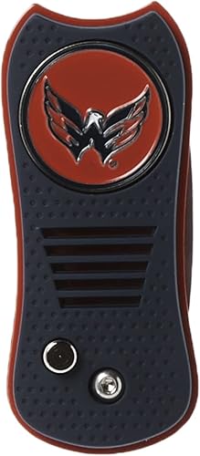 Miniatura 10 de Team Golf NHL Switchblade Divot Herramienta con marcador magnético de doble cara, cuenta con un diseño patentado de una sola punta, causa menos daño