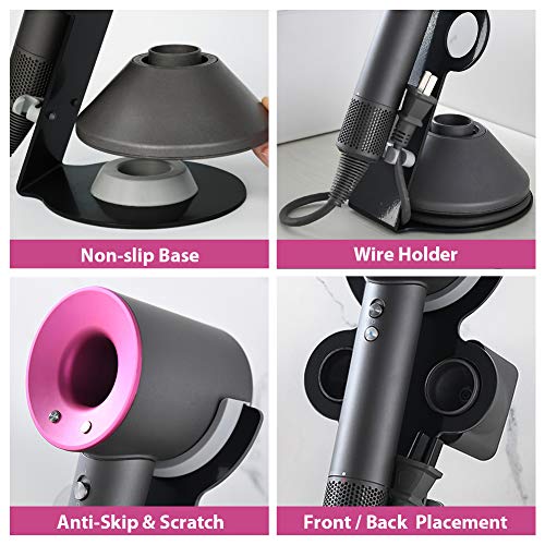 Outamateur Hair Dryer Stand Holder for Dyson, Bathroom Hair Dryer Organizer Stand for Dyson Supersonic Hair Dryer and Accessories, for All Dyson Models - Thumbnail 2