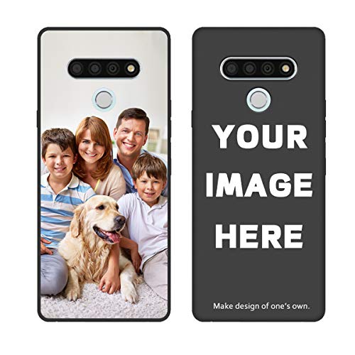 Styletify Personalized Photo Case for LG Stylo 6, Custom Picture Phone Case Shockproof Silicone Case Soft Candy Cases Black Protective Phone Cover Customized Gift Birthday Mother's Day Xmas