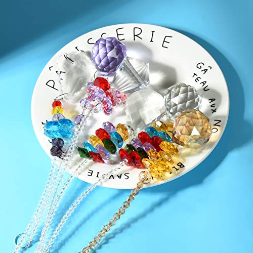 Rocinha Suncatcher, Crystal Suncatcher Chandelier Suncatchers Prisms Hanging Ornament Rainbow Maker for Gift, Garden Decoration, Window, Home, Office, Plants, Cars, Wedding, Feng Shui