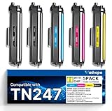 TN247 TN-243CMYK Toner Cartridge Compatible for Brother TN247 TN243 DCP-L3550CDW DCP-L3510CDW HL-L3210CW HL-L3230CDW MFC-L3750CDW MFC-L3710CW Printer (Black, Cyan, Yellow, Magenta, 5-Pack)