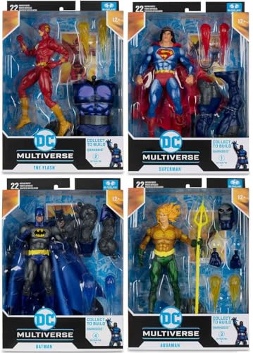 McFarlane Toys DC Multiverse Justice League Task Force 7 Inch Action Figure BAF Darkseid - Set of 4 (Build-A-Figure Darkseid)