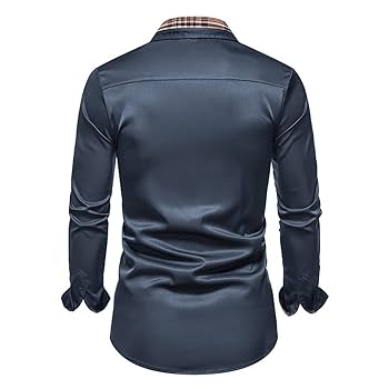 Amazon.co.jp: メンズカジュアルロングスリーブドレスシャツ