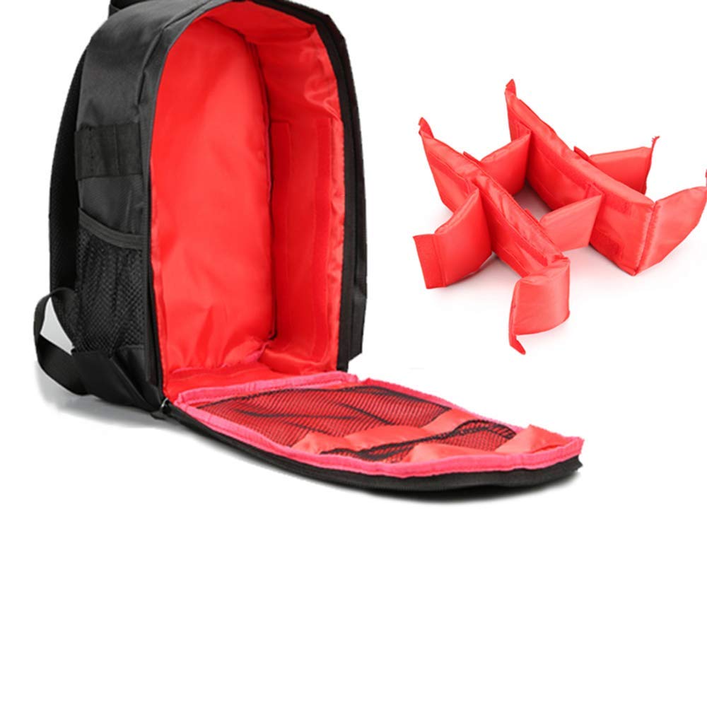 Imported Camera Bag Waterproof Backpack 13 x 10.4 x 4.9 Inch Size for Cameras Mirrorless Cameras Lens Flashes Tripod Other Accessories Red_157759-image-36