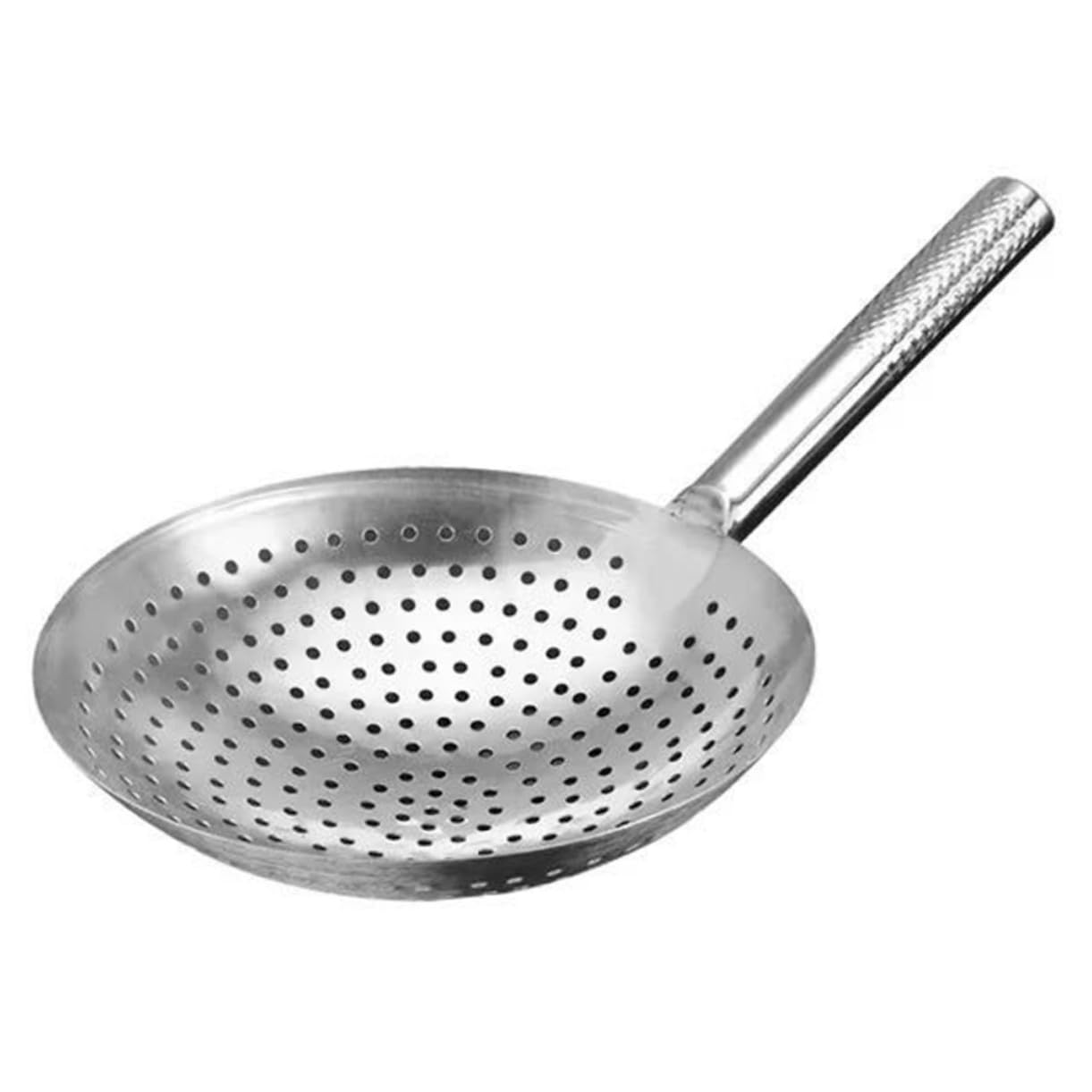 Schiumarola Grande in Acciaio Inox Argentato, 1 Pezzo | Filtro a Maglia Fitta, Separa Olio Caldo e Acqua Bollente, Uso per Hotel e Ristorante