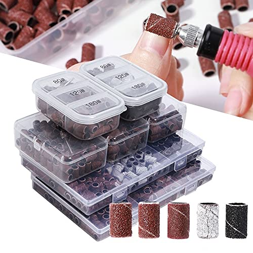 10 Pezzi Tappi Levigatura Per Unghie - Per Trapano Manicure, Diverse Granulometrie, Con Albero - Foto 11