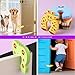 HNYYZL Door Stoppers,7Pcs Baby Proofing Corner Protector Baby Cartoon Animal Door Stop Soft Foam Cushion Baby Finger Protector,Prevent Child or Pet from Getting Locked in Room