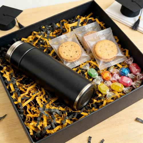 Image of ZEBMOON 2 LB Black Gold Crinkle Cut Paper Shred Filler Great for Gift Wrapping, Basket Filling, Birthday, Wedding, Halloween, Thanksgiving, Graduation, New Year Party Decorations Filling Supplies