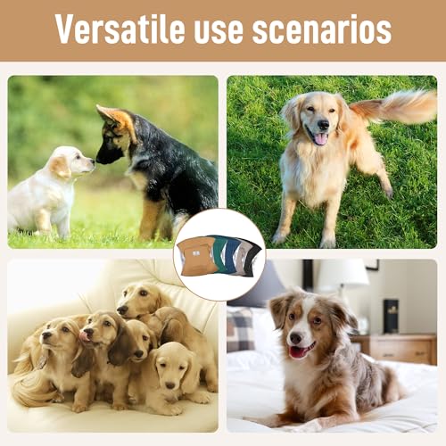 Image of 5 Pack Dog Diapers Male,Reusable Leakproof Pet Soft Dog Belly Band Wraps,High Absorbency Male Dog Diaper,Wider Washable Belly Band for Doggy Incontinence and Puppy Training
