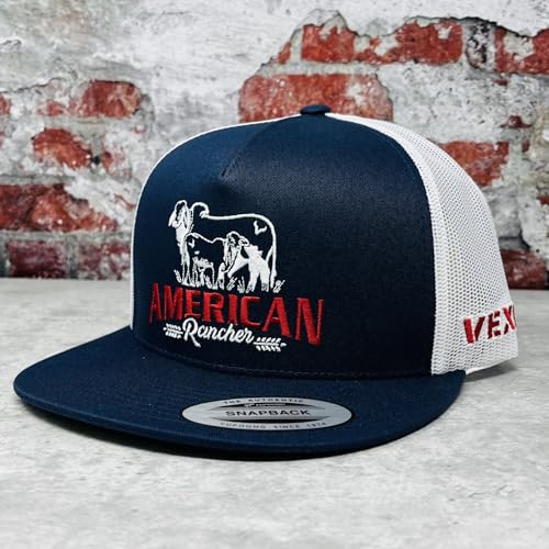 Image of Vexil American Rancher Adjustable Snapback Western Lifestyle Rodeo Southwest Inspired Meshback Hat
