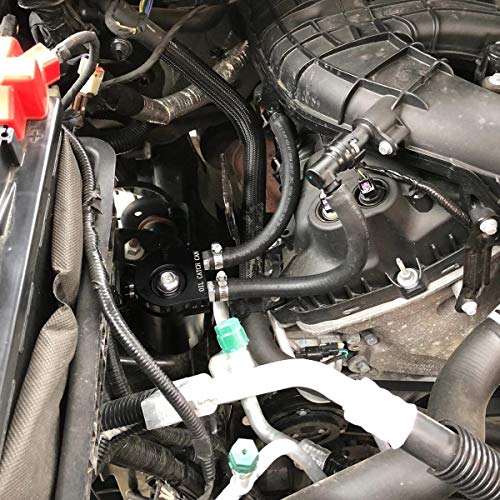 image for YAXEDXUL Universal Car Oil Catch Can Fuel Tank with Breather Aluminum 