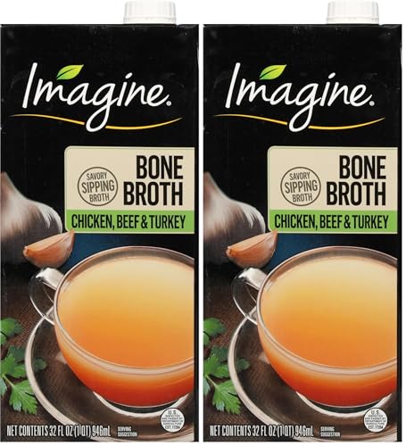 Imagine Chicken, Beef & Turkey Bone Broth 32 oz (Pack of 2)