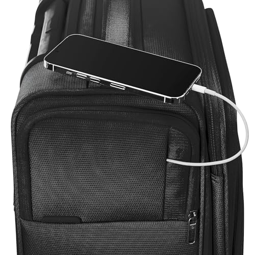 Image of Samsonite UpLIFT Lightweight Large Checked Softside 3-Piece Luggage Set with Spinner Wheels - Expandable - Airline-Approved, Polyester Soft Suitcase for Ultra Light Travel - Black