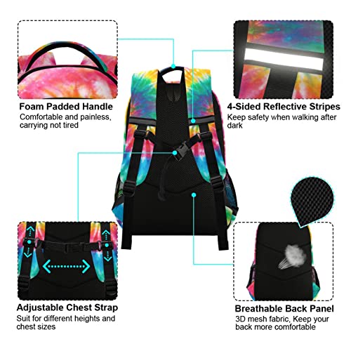 Tie Dye Rainbow Kids Backpack Girls Boys Elementary School Bookbag Travel Rucksack Laptop Bag #TOP3