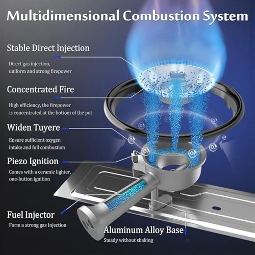 Image of Portable Camping Stove With CarryIng Case | 2 IN Portable Camping Stove | Gas Powerd Single Burn Stove For Outdoor, Camping, Hiking, Traking By Astrophile (AS5)