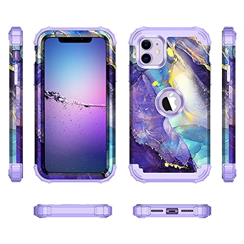 Rancase RC0432-01 For Iphone 11 Case,Three Layer Heavy Duty Shockproof Protection Hard Plastic Bumper +Soft Silicone Rubber Protective Case thumb #1