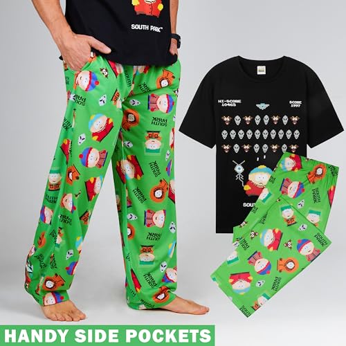 South Park Pajamas for Teens Men T Shirt Long Pants PJs Set Funny Loungewear Gifts3