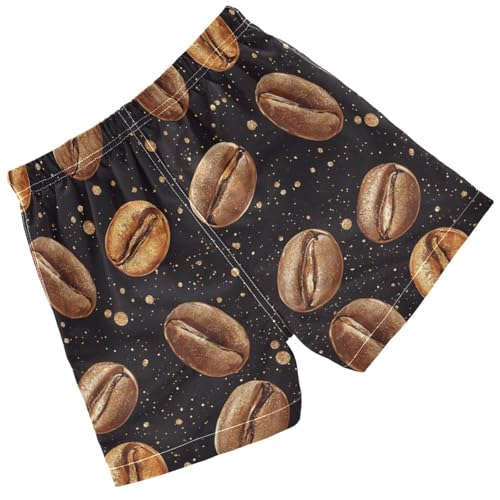 Pigsaly Boys Swim Trunks Brown Coffee Bean Boys Board Shorts Swimsuit Swimwear Summer Bathing Suit XS2