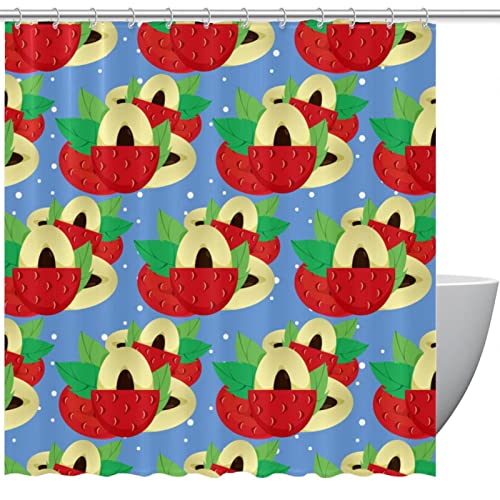 Rideau de douche haut de gamme litchi imperméable 152 x 183 cm lavable à œillets