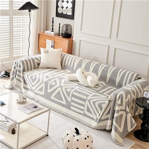 PEIHUODAN Manta para Sofá Grande 1/2/3/4 Plazas, para Sofás y Cama King Size, Manta Suave y Ligera para Sofá Manta Versátil y Ligera Manta Decorativa (Color5,180 * 230cm)