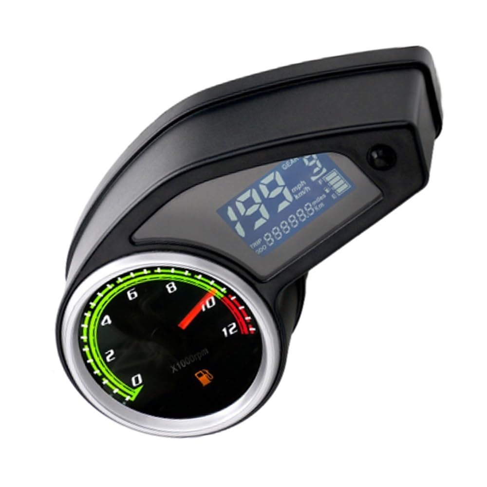 Contachilometri digitale Tachimetro digitale da 9-18 V, contachilometri, display con luci, indicatori universali, ricambi per moto, accessori
