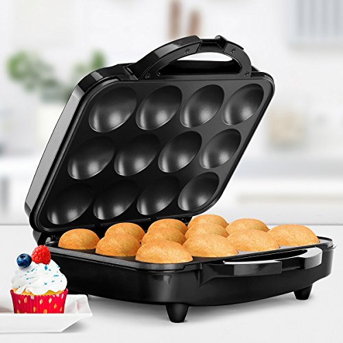 Holstein Housewares Full Size Cupcake Maker, Makes 12, Black - Thumbnail 3