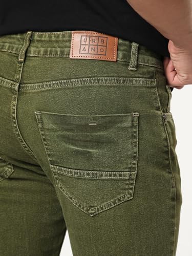 Image of Urbano Fashion Men's Regular Fit Heavy Washed Denim Jeans Stretchable