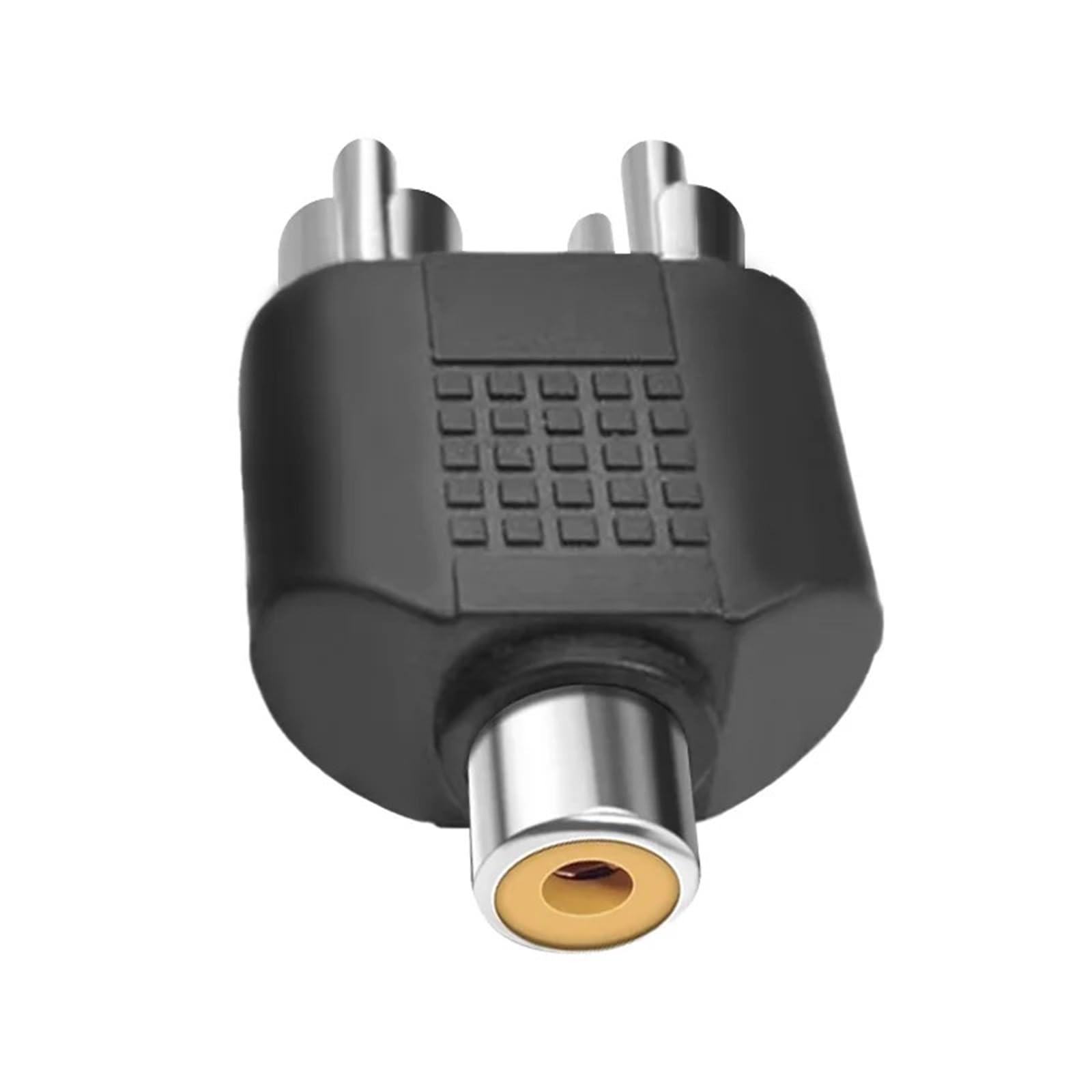 Adaptador RCA hembra de 5 piezas a 2 RCA macho, conector divisor en Y, conector de audio AV, convertidor de audio for computadora, TV y MP3.(100PCS)