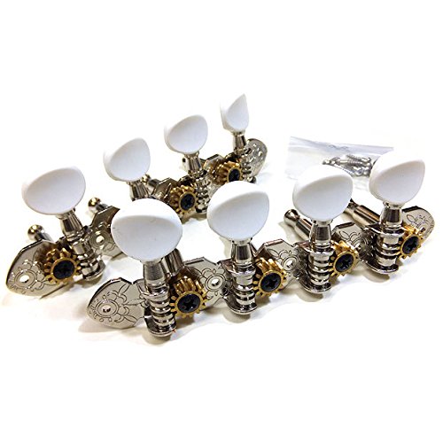 GOTOH ゴトー マンドリン用 ペグ M-120S N ニッケル ブッシュなし 【Ebiオリジナルピック付】