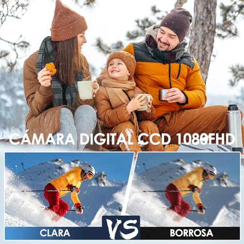 Cámara Digital Compacta ARNSSIEN 1080P para Niños y Adultos - Fernando Cortés