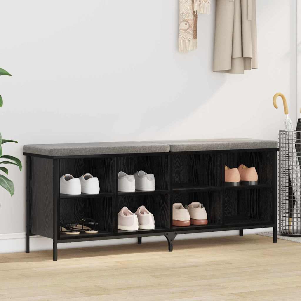Szafka na buty 131 x 35 x 50 cm drewno inżynieryjne i żelazo