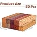 Qilery 10 Pcs Exotic Wood Pen Blanks Turning Supplies DIY Crafts Pen Turning Kit, Black Walnut, Cherrywood, Peltogyne, Zebrawood, Bubinga, 5 x 3/4 x 3/4 Inch