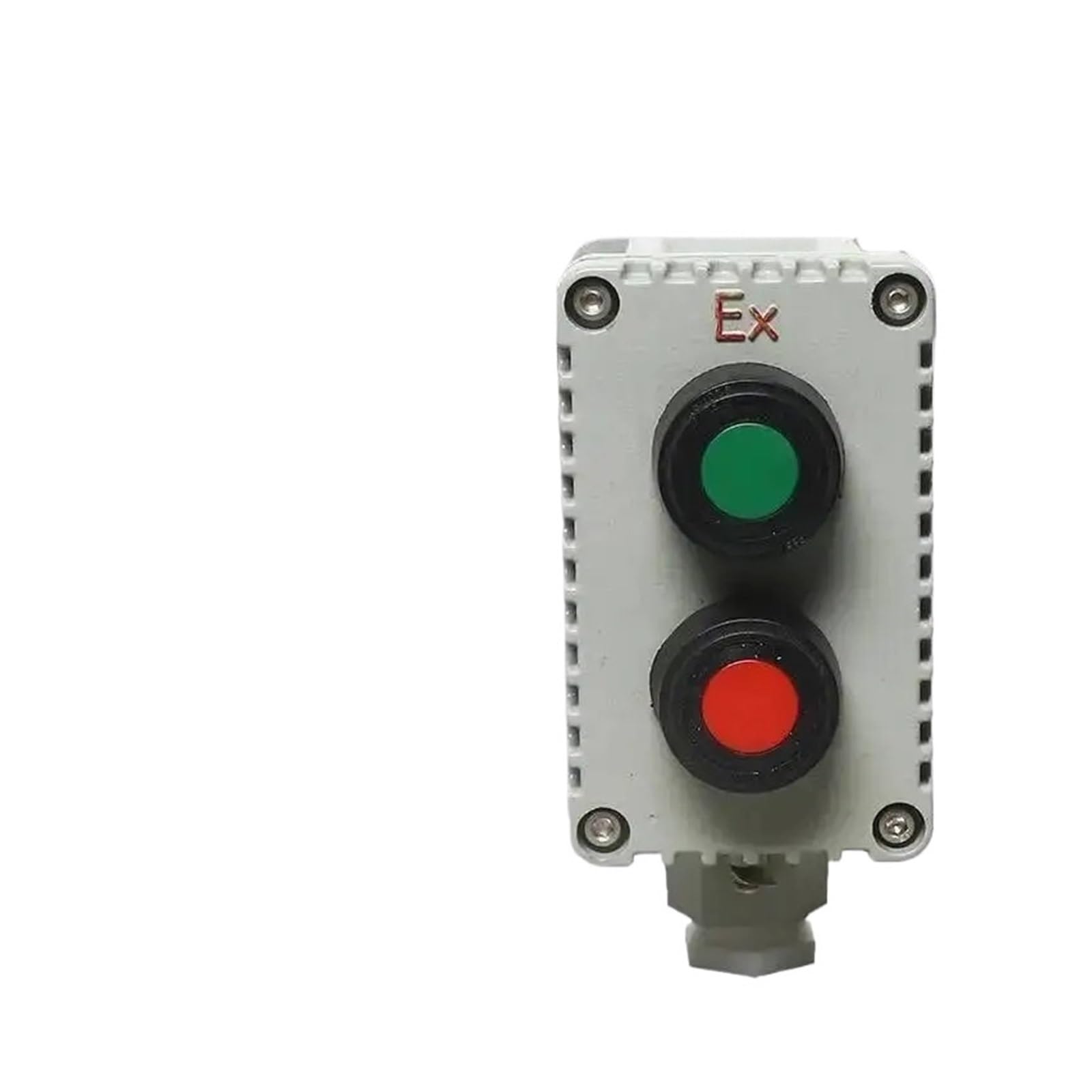 KFGWOPOYVY Explosion-proof 2 Positions Control Push Button Switch 220/380V 10A IP65 Aluminum Alloy Box Indicator Industrial LA53-A2