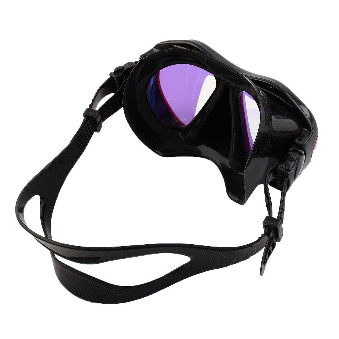 Ruilogod Set de snorkel seco Conjunto de correa ajustable Sin marco de buceo Gafas Gafas Snorkel Tube Rojo