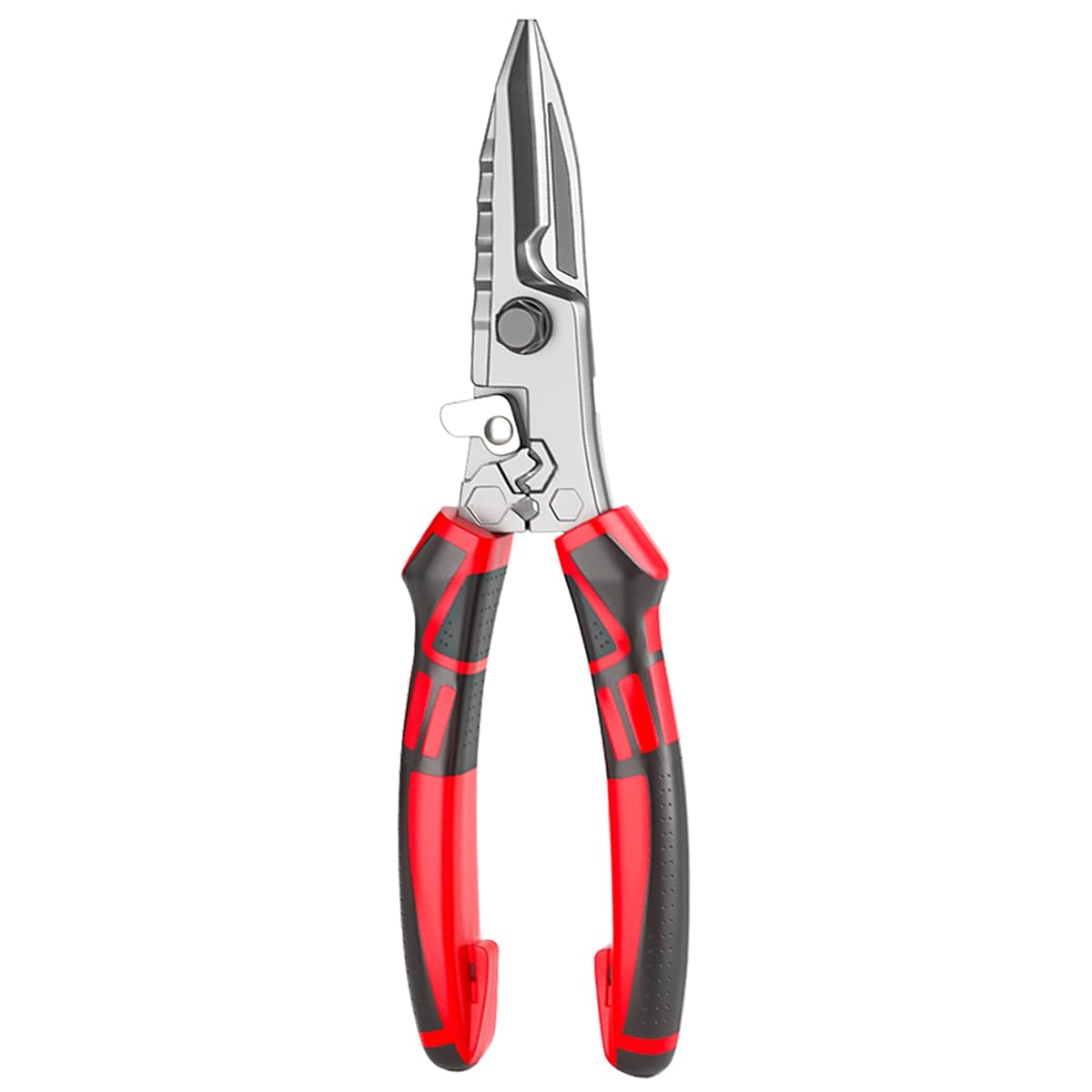 Littimoon Multi-Functional Electrician Scissors, Wire Crimping and Cutting Tool Featuring Wrench for Metal Sheets and Cables