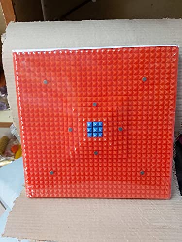 R A Products Acupressure Mat for foot pain Acupressure mats pointed board plate pyramid Acupressure pad for foot Magnetic energy booster(MULTICOLOR