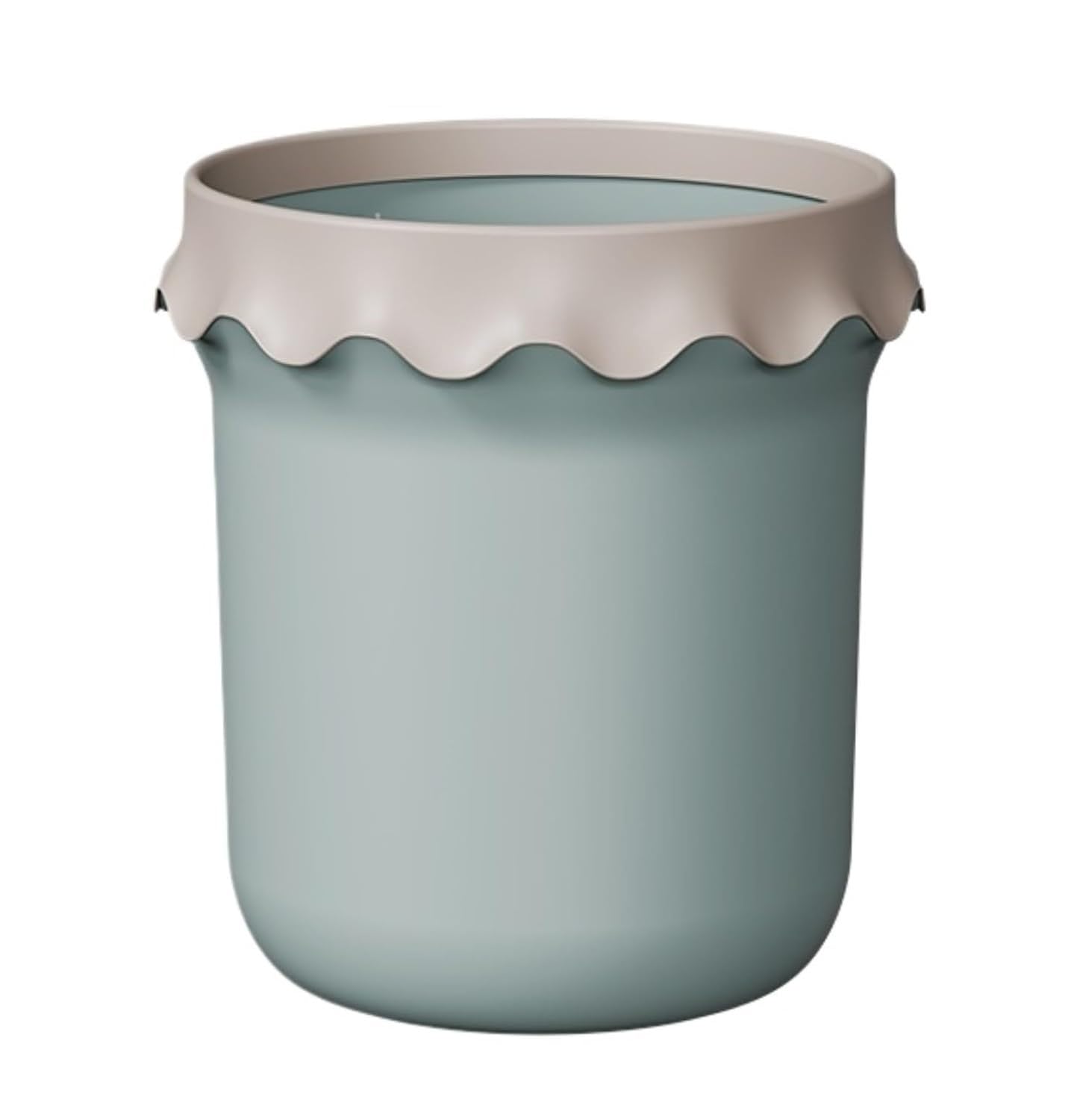 AIEIJJH Plastic Wastebasket 8L Trash Container For Bathroom Kitchen Office Bedroom Home Waste Bin Functional Garbage Can Small, Blue, 1pcs